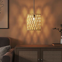 vidaXL Lampskärm Ø23x28 cm korgmaterial