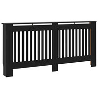 vidaXL Elementskydd svart 172x19x81,5 cm MDF