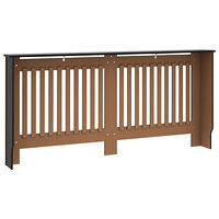 vidaXL Elementskydd svart 172x19x81,5 cm MDF