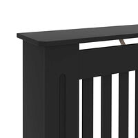 vidaXL Elementskydd svart 172x19x81,5 cm MDF