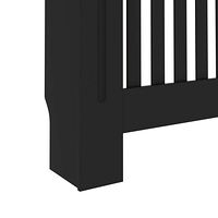 vidaXL Elementskydd svart 172x19x81,5 cm MDF