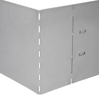 vidaXL Rabattkanter 10 st galvaniserat stål 100x20 cm