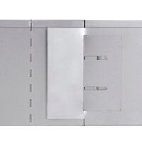 vidaXL Rabattkanter 10 st galvaniserat stål 100x20 cm