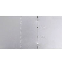 vidaXL Rabattkanter 10 st galvaniserat stål 100x20 cm