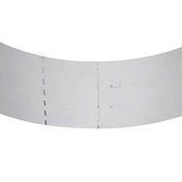 vidaXL Rabattkanter 10 st galvaniserat stål 100x20 cm