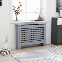 vidaXL Elementskydd antracit 112x19x81,5 cm MDF