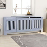 vidaXL Elementskydd MDF grå 205 cm