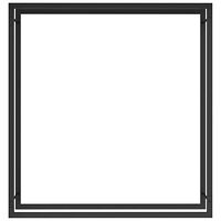 vidaXL Vedställ matt svart 110x28x116 cm stål