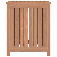 vidaXL Tvättkorg 50x35x60 cm massivt teakträ