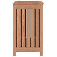 vidaXL Tvättkorg 50x35x60 cm massivt teakträ