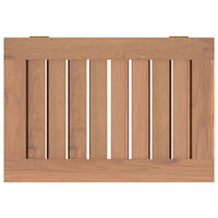 vidaXL Tvättkorg 50x35x60 cm massivt teakträ