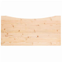 vidaXL Skrivbordsskiva 100x60x2,5 cm massiv furu