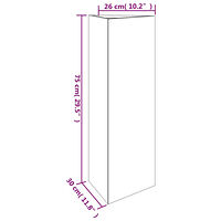 vidaXL Odlingslåda 30x26x75 cm rosttrögt stål