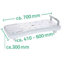 Ridder RIDDER Badkarssits/hylla med handtag vit A0040101
