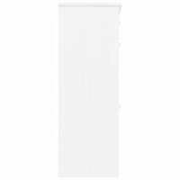 vidaXL Skoskåp ALTA vit 77x35x96 cm massiv furu