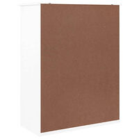 vidaXL Skoskåp ALTA vit 77x35x96 cm massiv furu