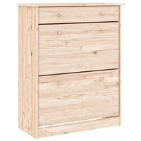 vidaXL Skoskåp ALTA 77x35x96 cm massiv furu