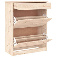 vidaXL Skoskåp ALTA 77x35x96 cm massiv furu