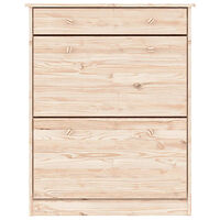 vidaXL Skoskåp ALTA 77x35x96 cm massiv furu
