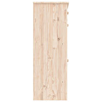 vidaXL Skoskåp ALTA 77x35x96 cm massiv furu