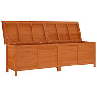 vidaXL Dynbox brun 198,5x50x56,5 cm massivt granträ