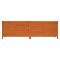 vidaXL Dynbox brun 198,5x50x56,5 cm massivt granträ