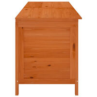 vidaXL Dynbox brun 198,5x50x56,5 cm massivt granträ
