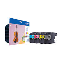 Brother Brother LC-127XLVALBPDR bläckpatroner 4 styck Original Svart, Cyan, Magenta, Gul