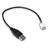 Inter-Tech Elektronik Handels Inter-Tech - strömkabel till fläkt - USB (endast ström) till 3-stifts fläktkontakt - 30 cm