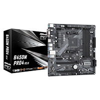 ASRock Asrock B450M Pro4 R2.0 AMD B450 Uttag AM4 micro ATX