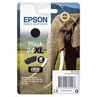 EPSON Epson Elephant Enpack svart 24XL Claria Photo HD-bläck