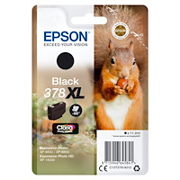 EPSON Epson Squirrel Singlepack Black 378XL Claria Photo HD Ink