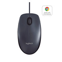 Logitech Logitech B100 - mus - USB - svart