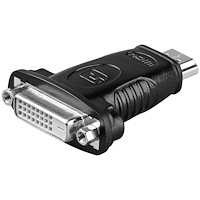 Goobay Goobay 68098 kabelomvandlare (hane/hona) HDMI DVI-D Svart