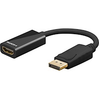 Goobay Goobay DisplayPort/HDMI 0,1 m HDMI Typ A (standard) Svart