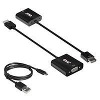 Club 3D CLUB3D CAC-1302 videokabeladapter 0,5 m HDMI Typ A (standard) VGA (D-Sub) Svart