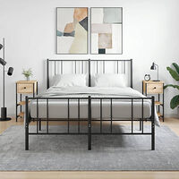 vidaXL Sängbord 2 st sonoma-ek 34x36x70 cm konstruerat trä
