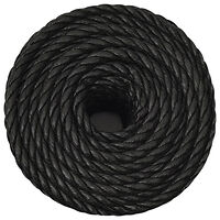 vidaXL Rep svart 14 mm 100 m polypropen