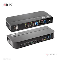 Club 3D CLUB3D CSV-1382 KVM-switchar Svart