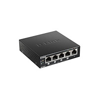 D-Link D-Link DGS-1005P Ohanterad L2 Gigabit Ethernet (10/100/1000) Strömförsörjning via Ethernet (PoE) stöd Svart