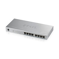 ZyXEL Communications Zyxel GS1008HP Ohanterad Gigabit Ethernet (10/100/1000) Strömförsörjning via Ethernet (PoE) stöd Grå