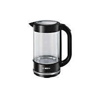 Bosch Group Bosch TWK70B03 vattenkokare 1,7 l 2400 W Svart, Transparent