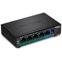 TRENDnet Trendnet TPE-TG52 nätverksswitchar Ohanterad Gigabit Ethernet (10/100/1000) Strömförsörjning via Ethernet (PoE) stöd Sva...