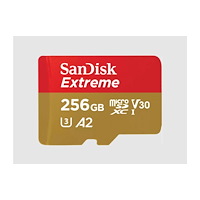 SANDISK SanDisk Extreme 256 GB MicroSDXC UHS-I Klass 3