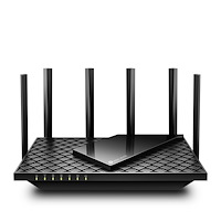 TP-LINK Technologies TP-Link Archer AXE75 trådlös router Gigabit Ethernet Triband (2,4 GHz/5 GHz/6 GHz) Svart
