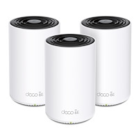TP-LINK Technologies TP-Link Deco XE75 Pro (3-pack) Triband (2,4 GHz/5 GHz/6 GHz) Wi-Fi 6E (802.11ax) Vit Intern