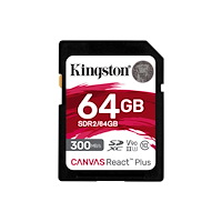 Kingston Technology Kingston Technology Canvas React Plus 64 GB SD UHS-II Klass 10