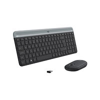 Logitech Logitech MK470 tangentbord Mus inkluderad RF Trådlös QWERTY Amerikanskt internationellt grafit