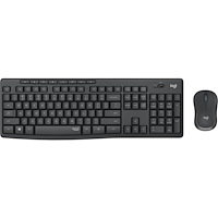 Logitech Logitech MK295 Silent Wireless Combo tangentbord Mus inkluderad USB QWERTY Nordic grafit
