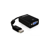 DeLOCK DeLOCK 61848 videokabeladapter 0,125 m VGA (D-Sub) DisplayPort Svart